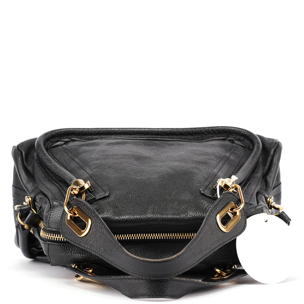 Black Leather Paraty 2-Way Shoulder Bag