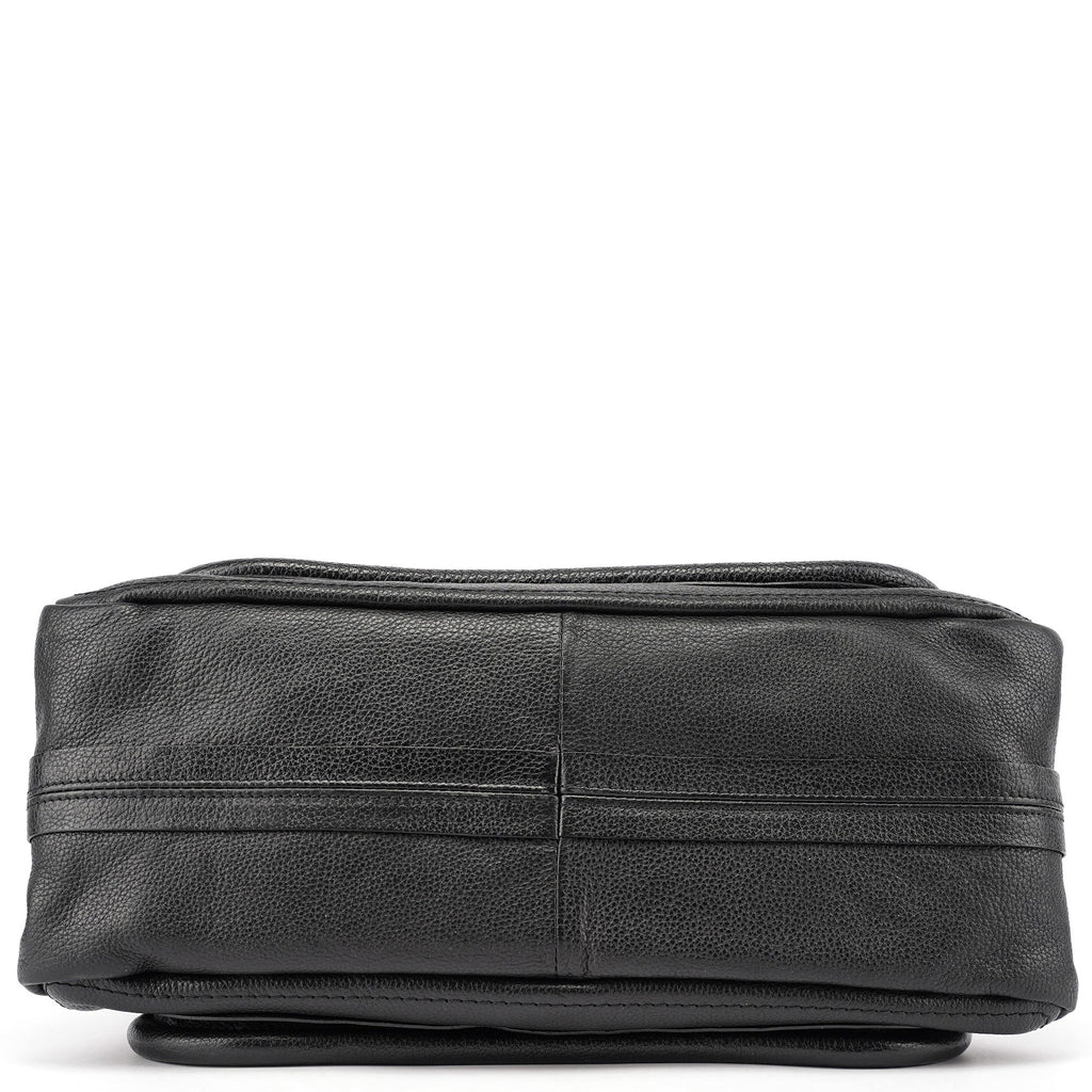 Black Leather Paraty 2-Way Shoulder Bag