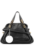 Black Leather Paraty 2-Way Shoulder Bag