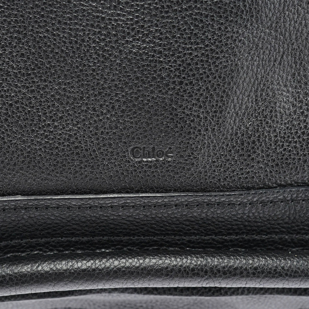Black Leather Paraty 2-Way Shoulder Bag