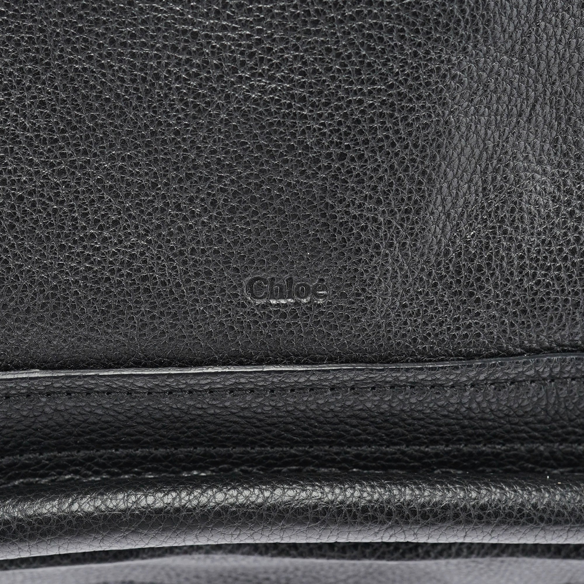 Black Leather Paraty 2-Way Shoulder Bag