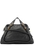Black Leather Paraty 2-Way Shoulder Bag