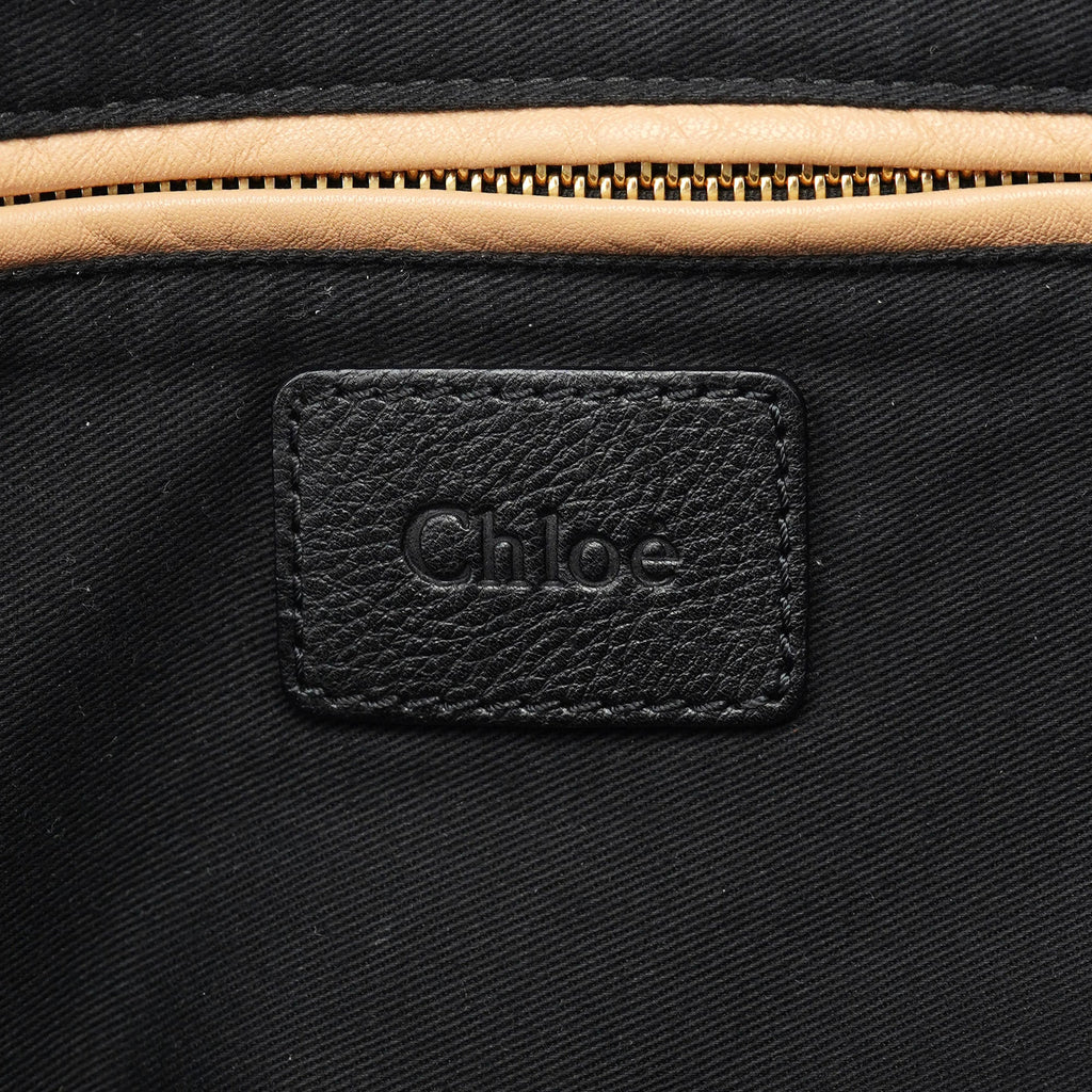 Black Leather Paraty 2-Way Shoulder Bag