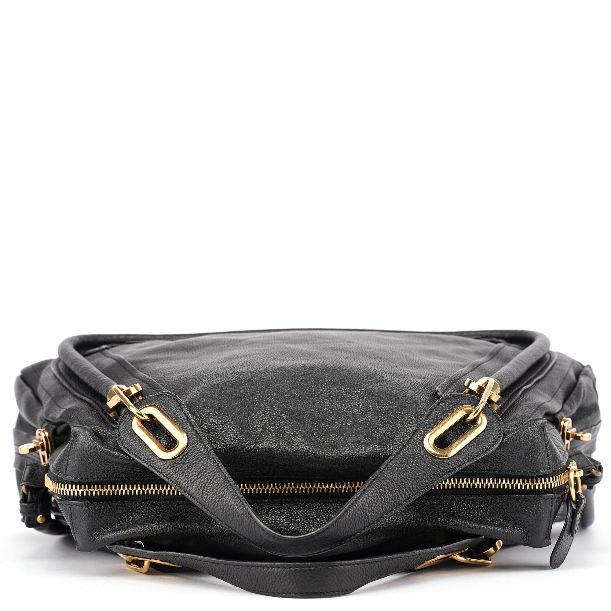 Black Leather Paraty 2-Way Shoulder Bag