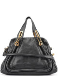 Black Leather Paraty 2-Way Shoulder Bag