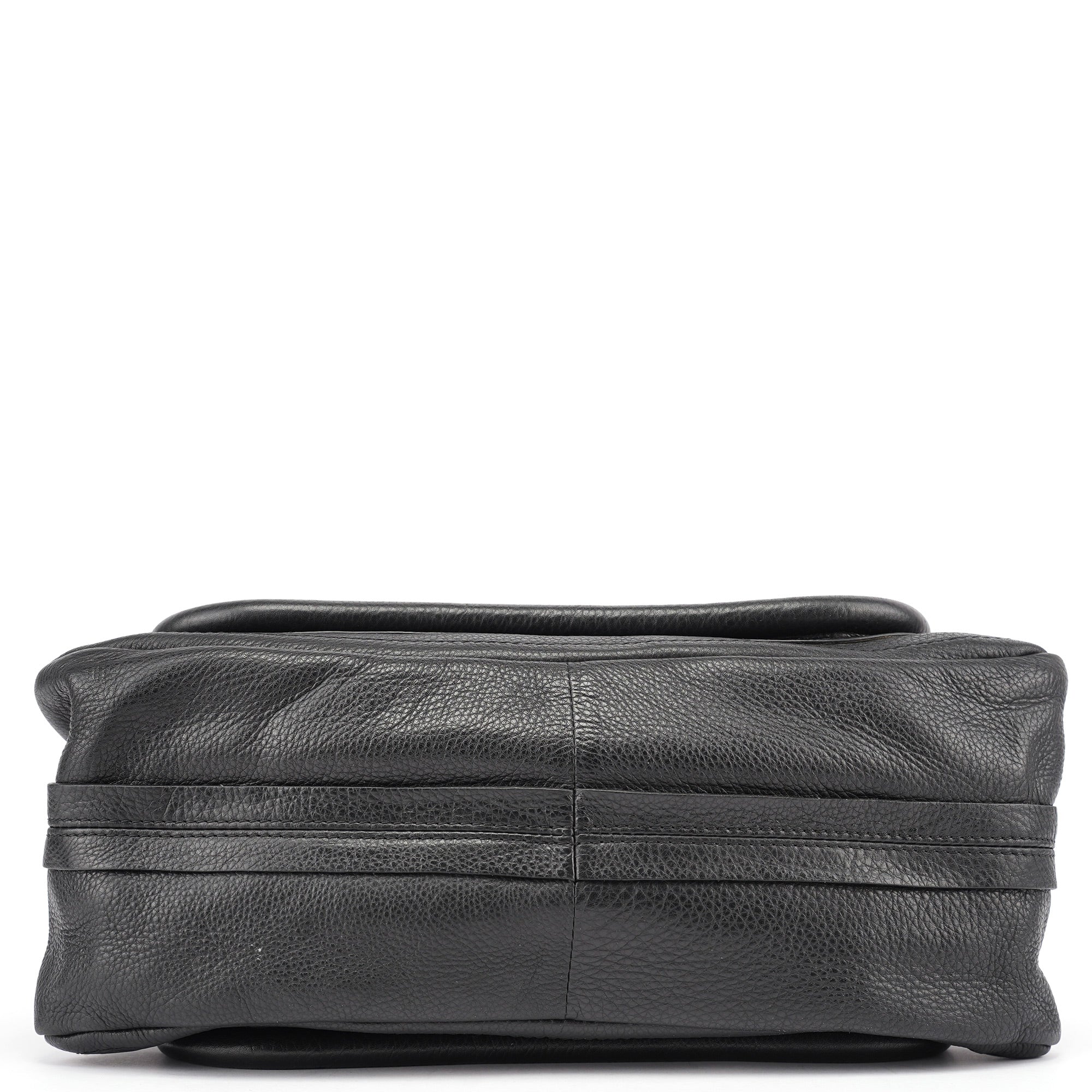 Black Leather Paraty 2-Way Shoulder Bag
