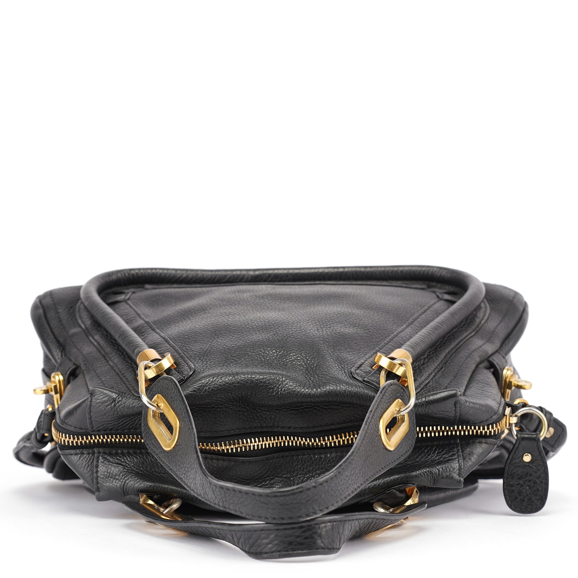 Black Leather Paraty 2-Way Shoulder Bag