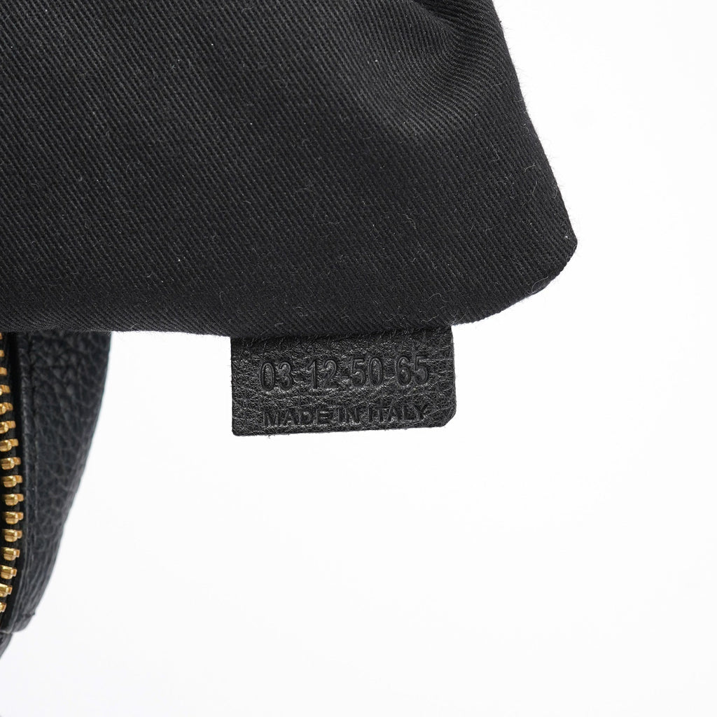 Black Leather Paraty 2-Way Shoulder Bag