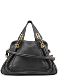Black Leather Paraty 2-Way Shoulder Bag