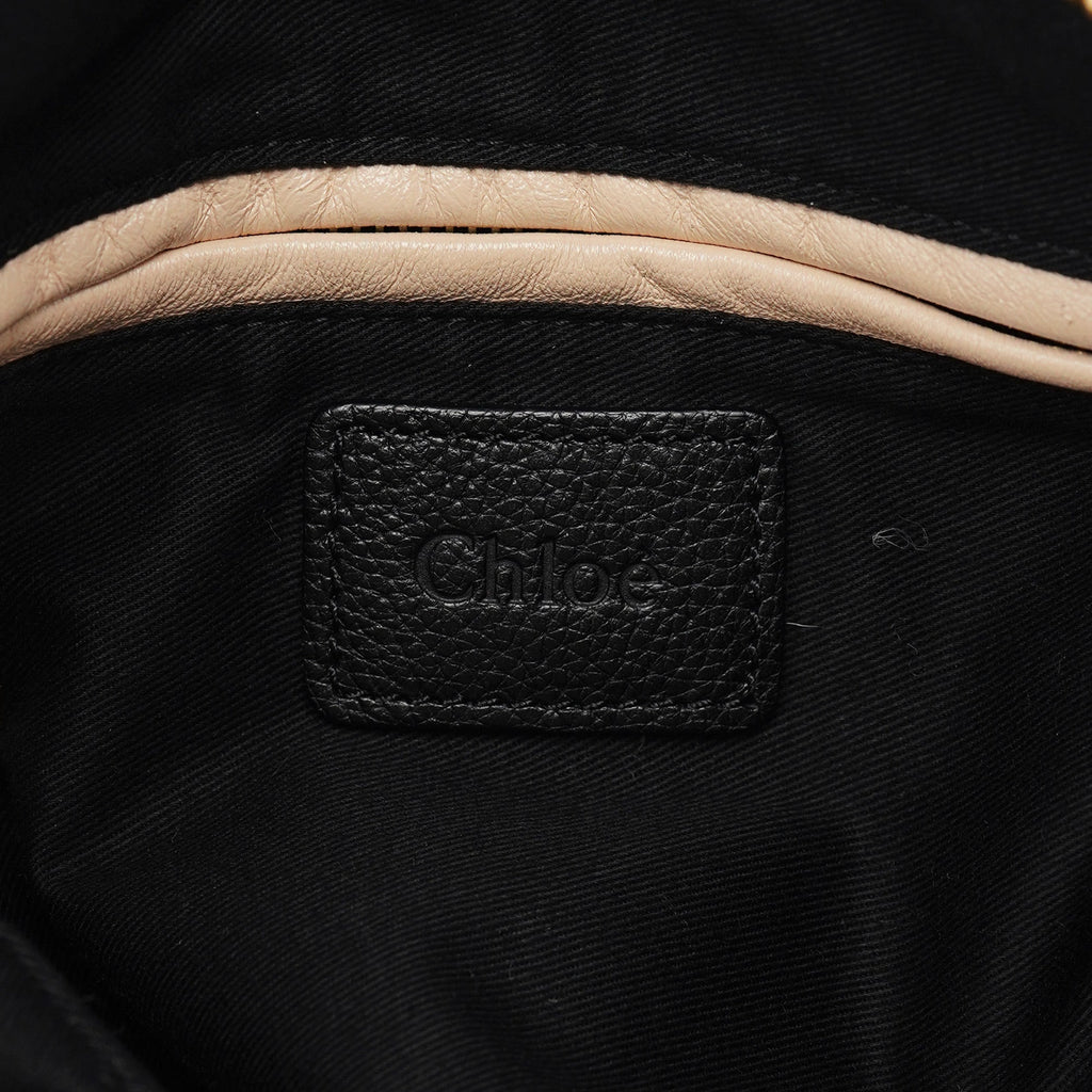 Black Leather Paraty 2-Way Shoulder Bag