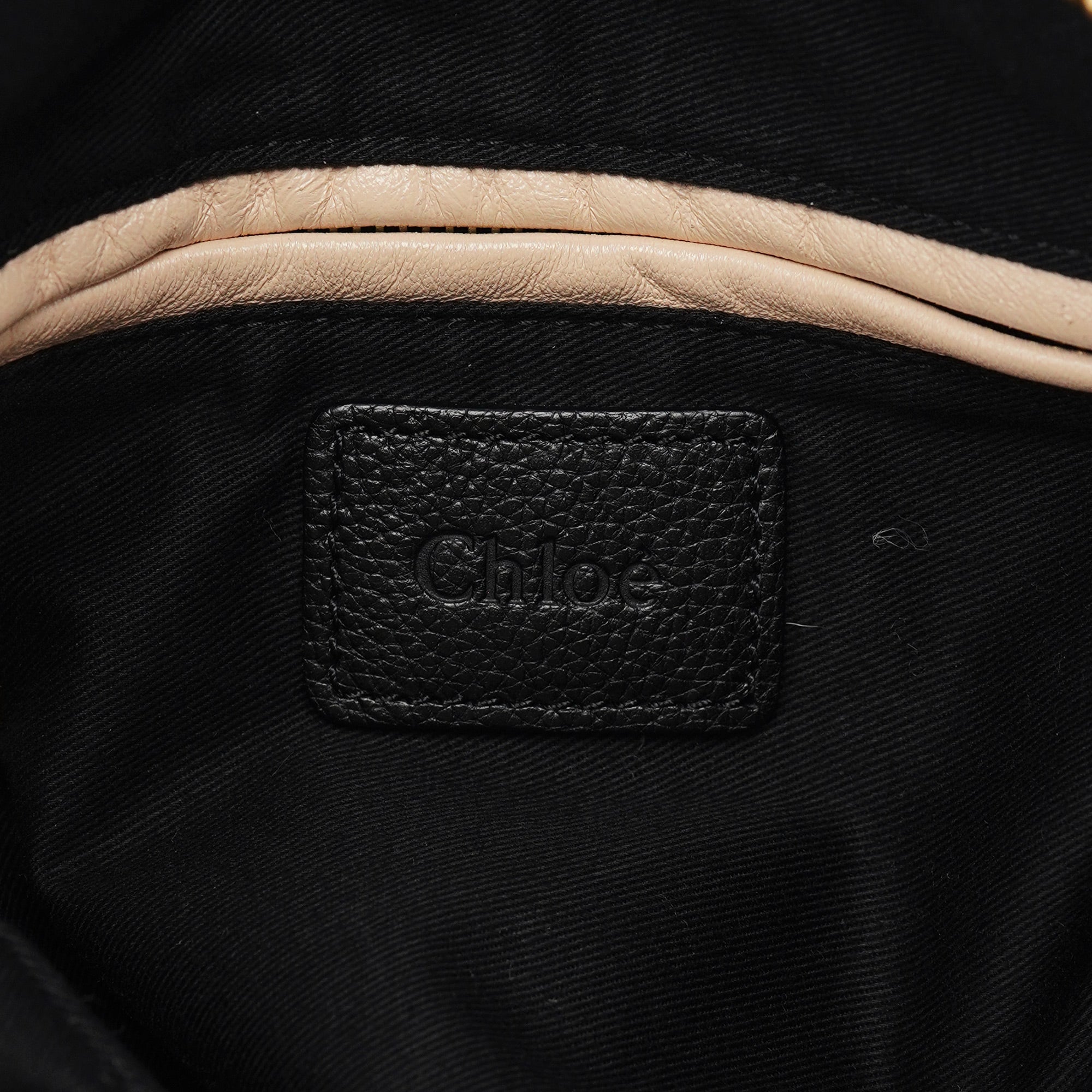 Black Leather Paraty 2-Way Shoulder Bag