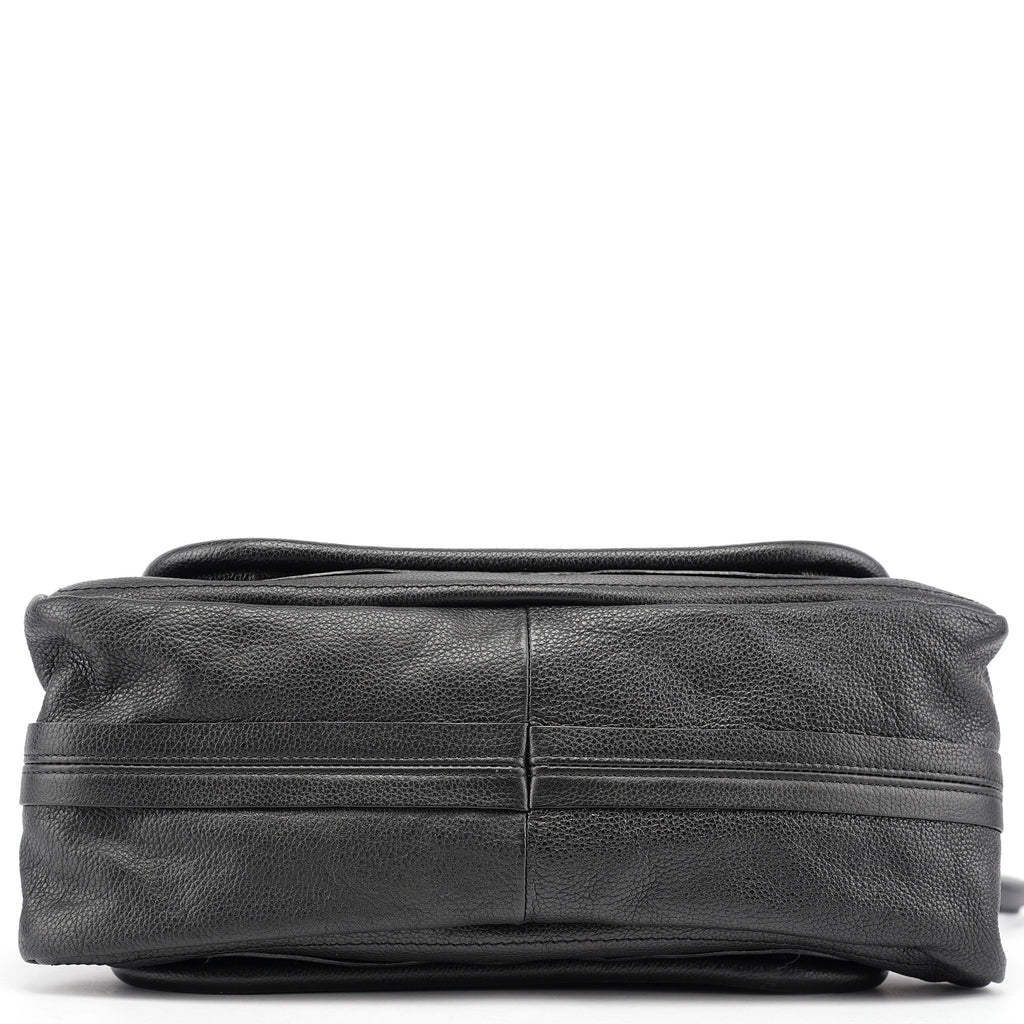 Black Leather Paraty 2-Way Shoulder Bag