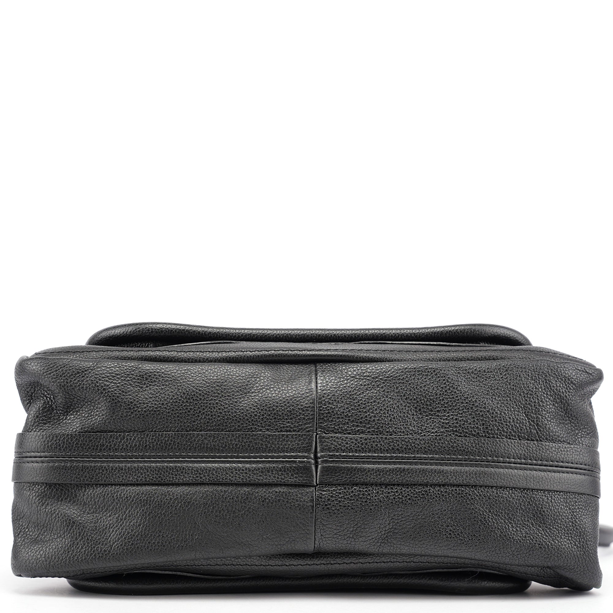 Black Leather Paraty 2-Way Shoulder Bag