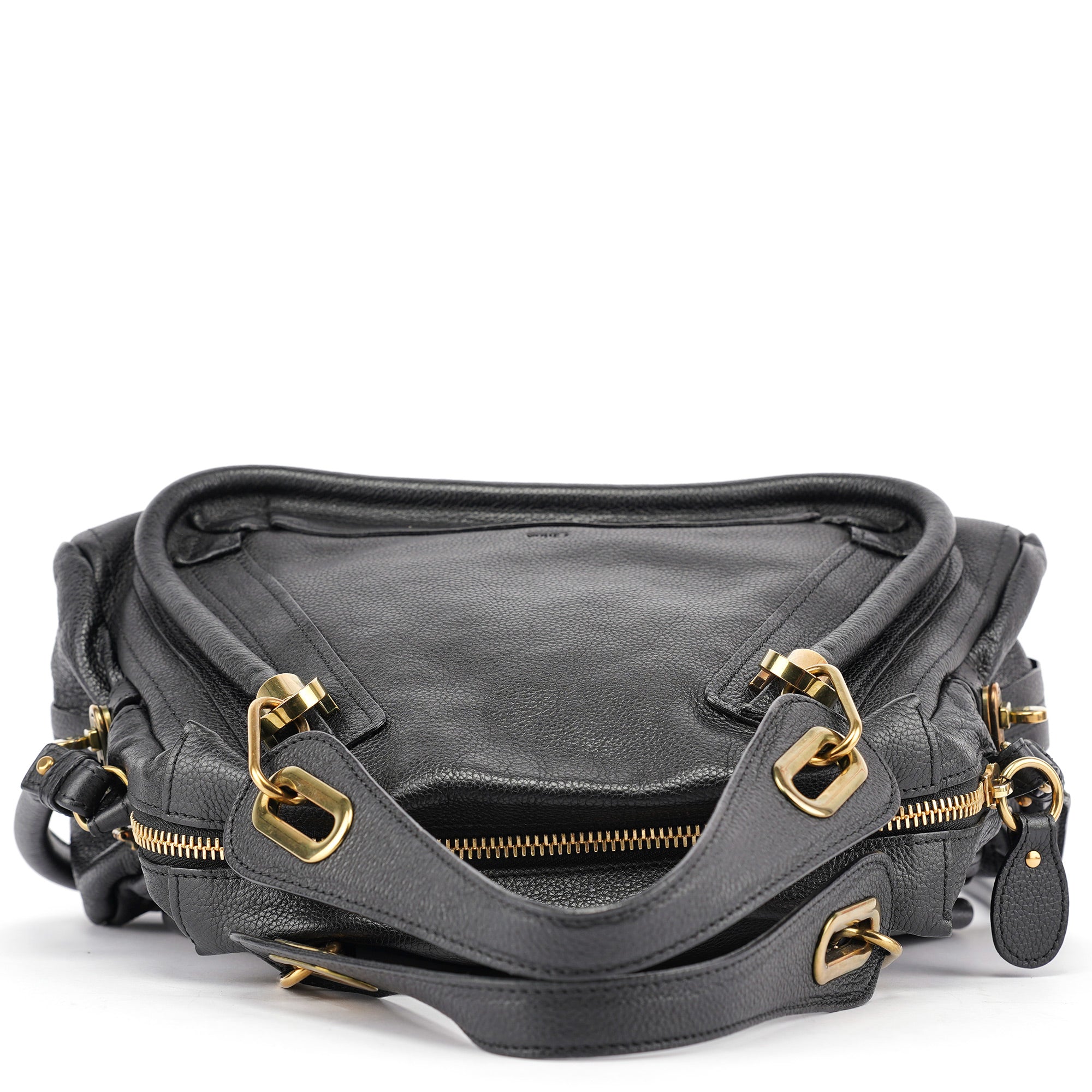 Black Leather Paraty 2-Way Shoulder Bag