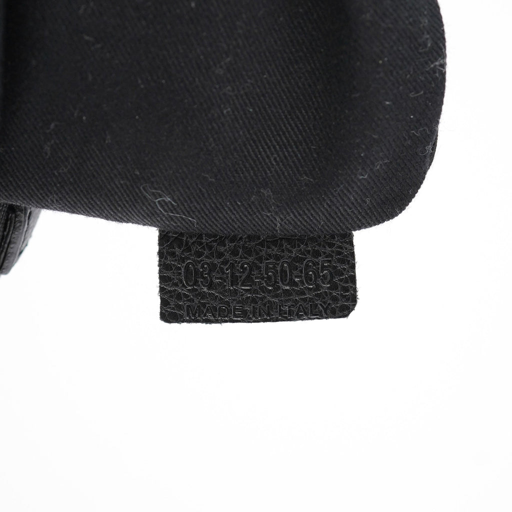 Black Leather Paraty 2-Way Shoulder Bag
