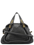 Black Leather Paraty 2-Way Shoulder Bag