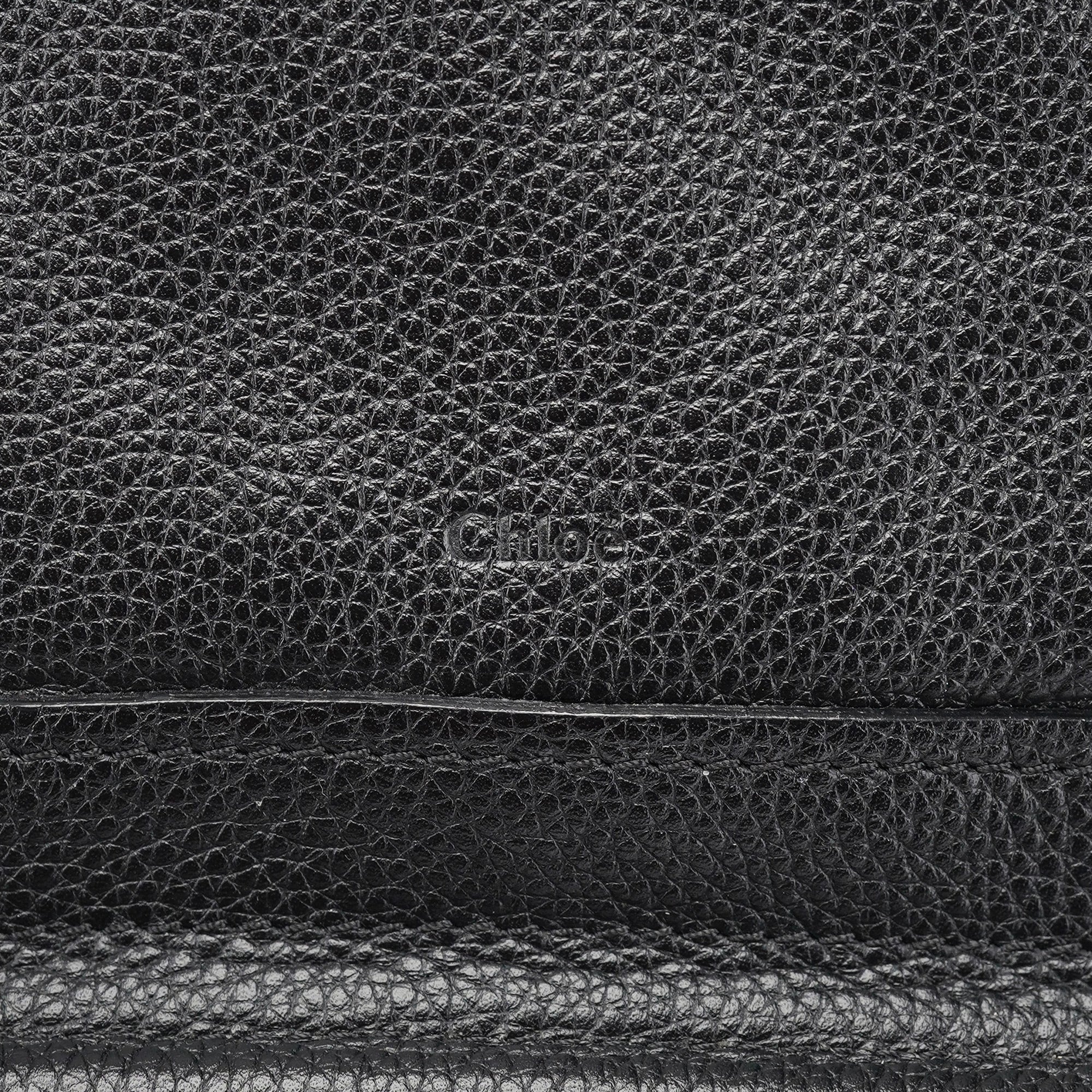 Black Leather Paraty 2-Way Shoulder Bag