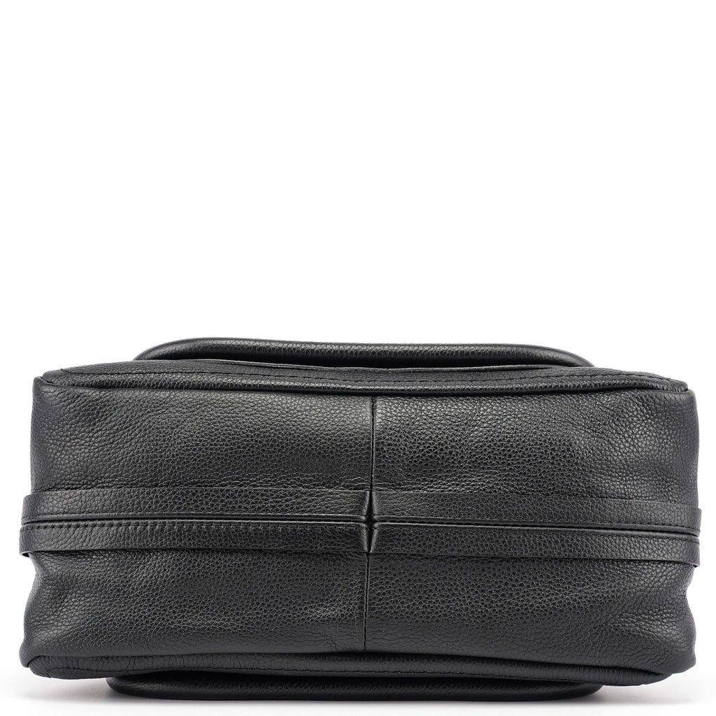 Black Leather Paraty 2-Way Shoulder Bag