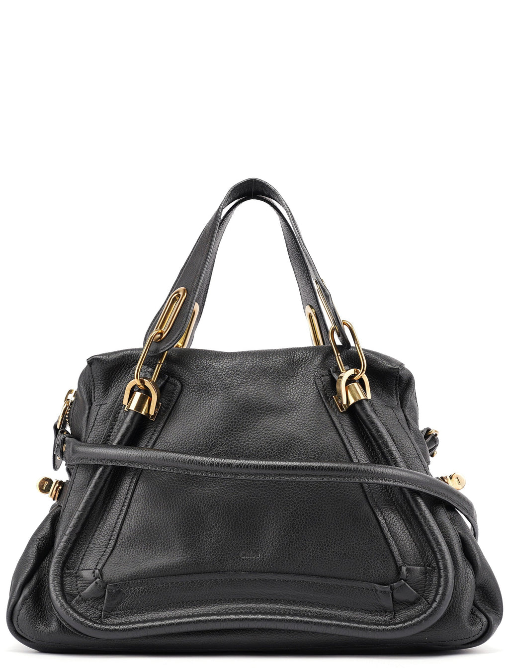 Black Leather Paraty 2-Way Shoulder Bag