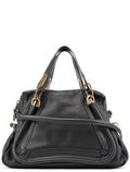 Black Leather Paraty 2-Way Shoulder Bag