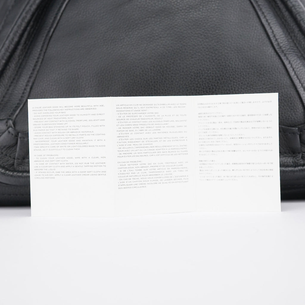 Black Leather Paraty 2-Way Shoulder Bag