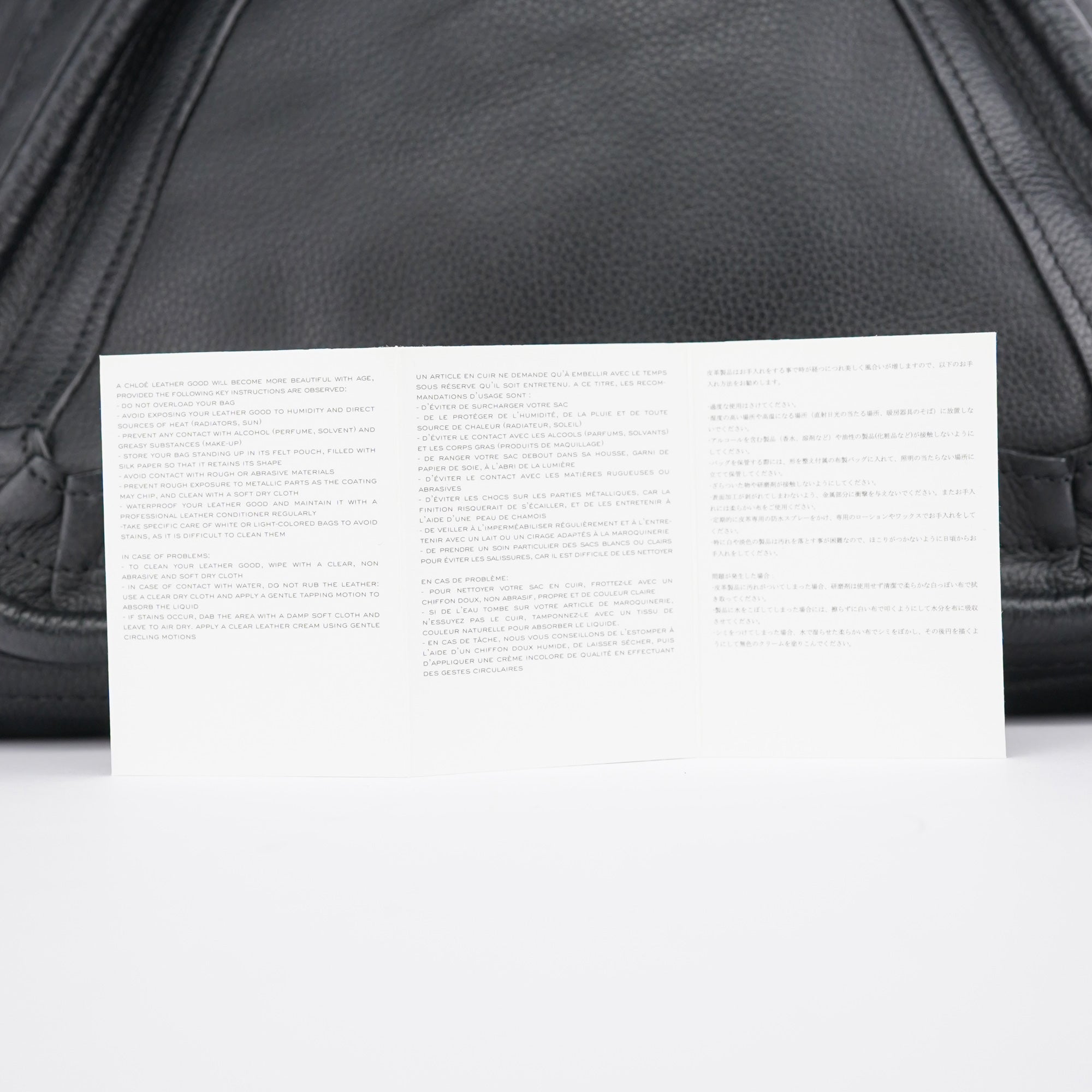 Black Leather Paraty 2-Way Shoulder Bag