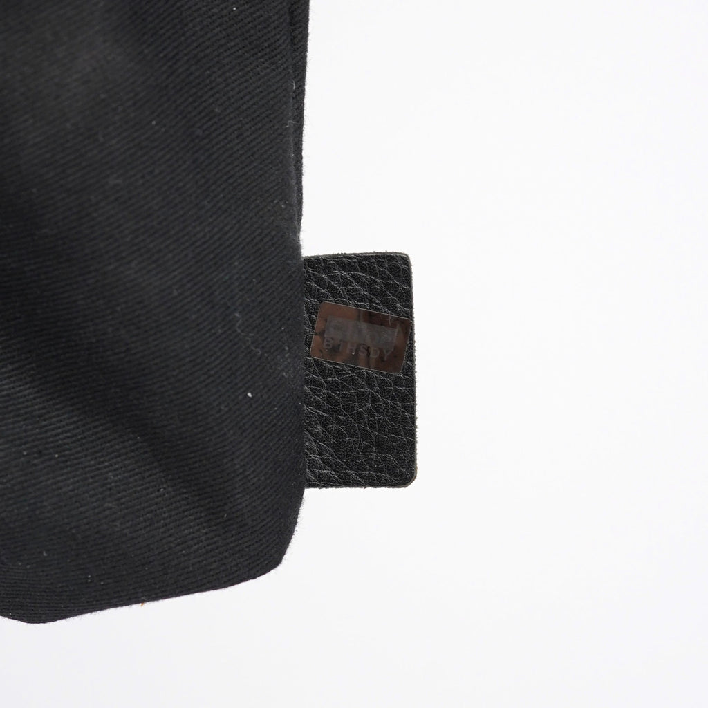 Black Leather Paraty 2-Way Shoulder Bag