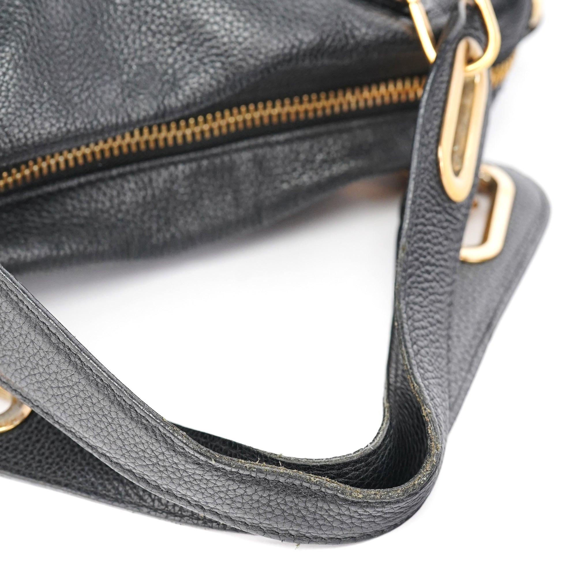 Black Leather Paraty 2-Way Shoulder Bag