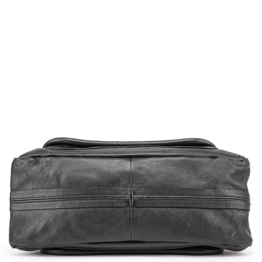Black Leather Paraty 2-Way Shoulder Bag