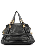 Black Leather Paraty 2-Way Shoulder Bag