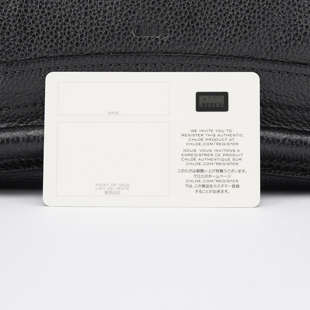 Black Leather Paraty 2-Way Shoulder Bag