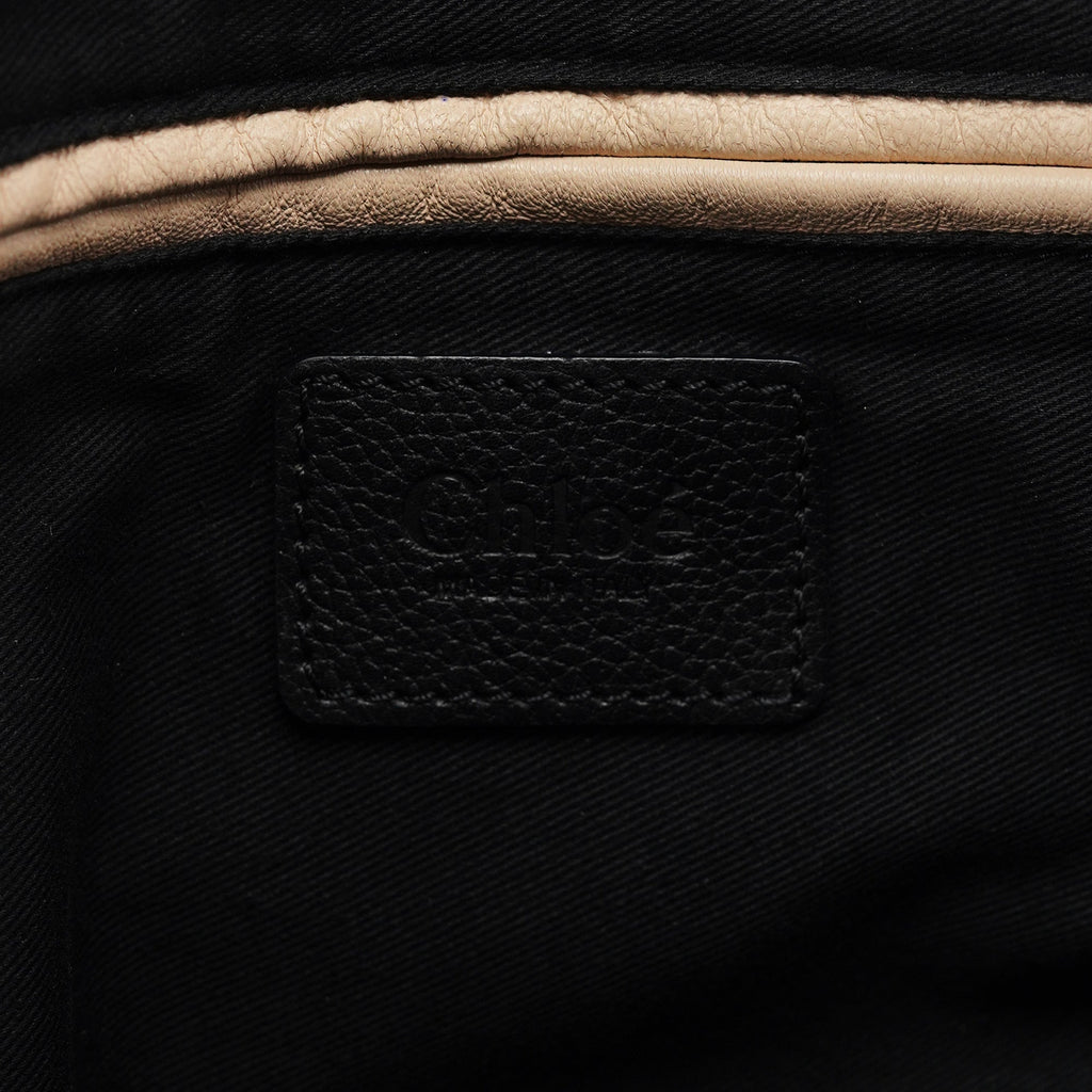 Black Leather Paraty 2-Way Shoulder Bag