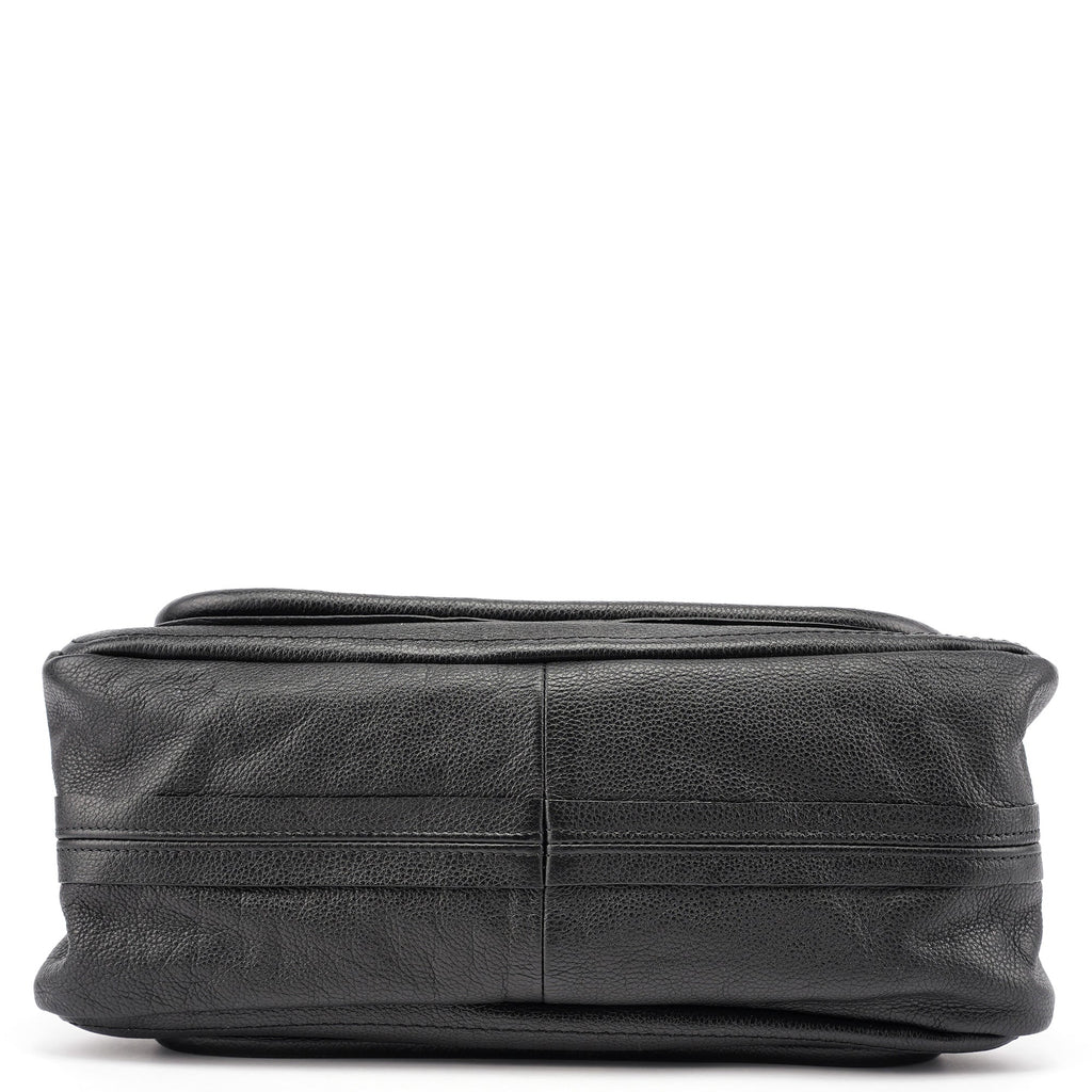 Black Leather Paraty 2-Way Shoulder Bag