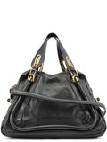 Black Leather Paraty 2-Way Shoulder Bag