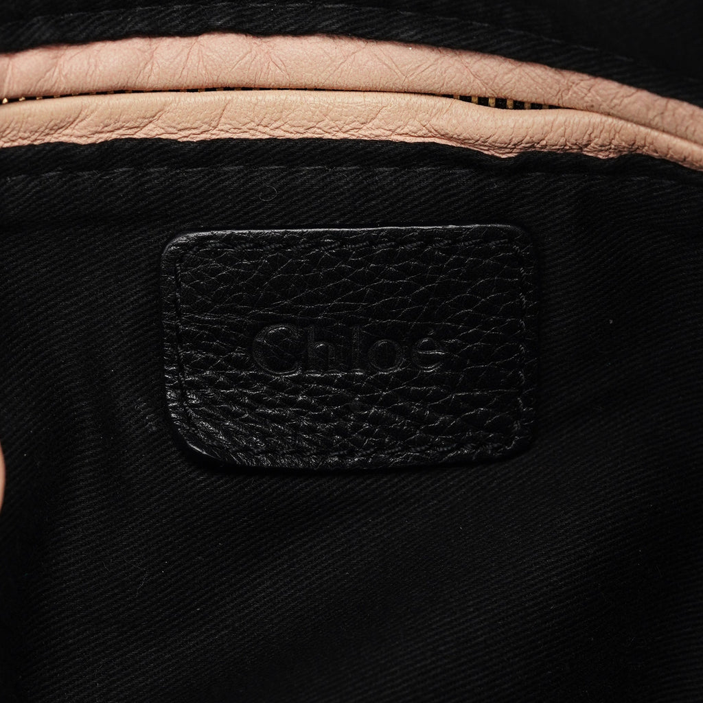 Black Leather Paraty 2-Way Shoulder Bag