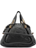 Black Leather Paraty 2-Way Shoulder Bag