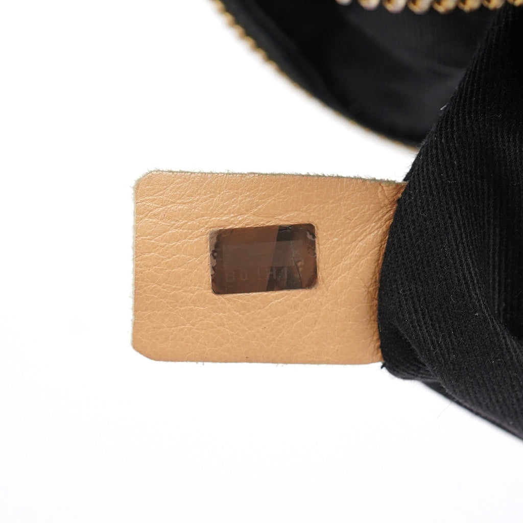 Black Leather Paraty 2-Way Shoulder Bag