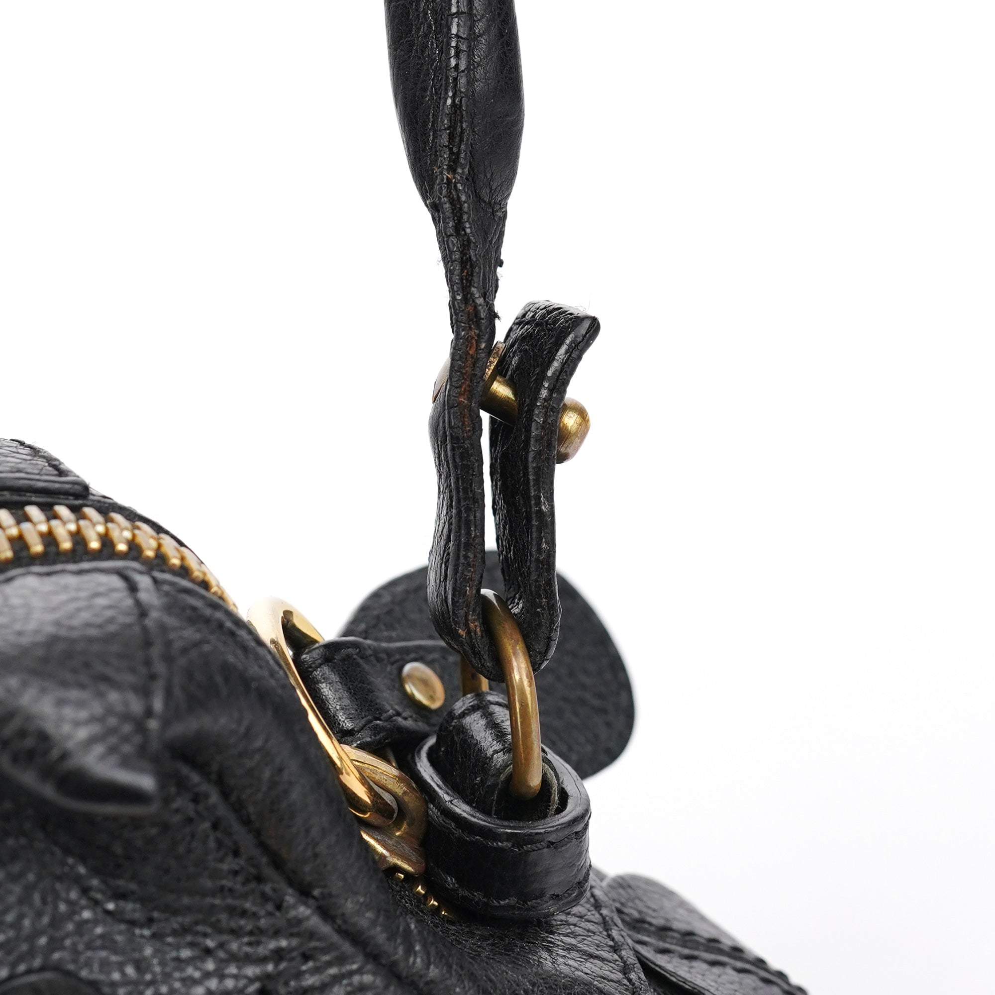 Black Leather Paraty 2-Way Shoulder Bag