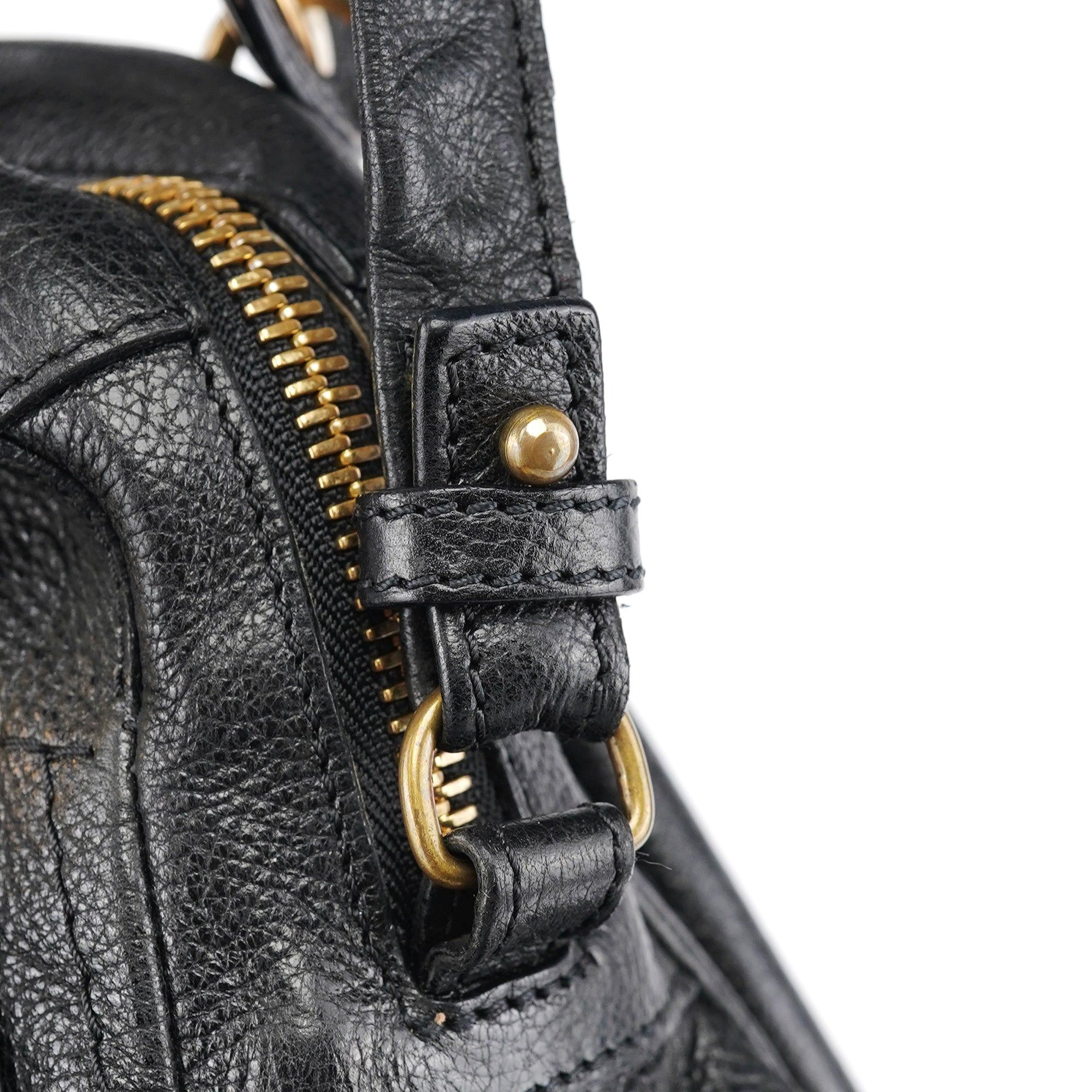 Black Leather Paraty 2-Way Shoulder Bag