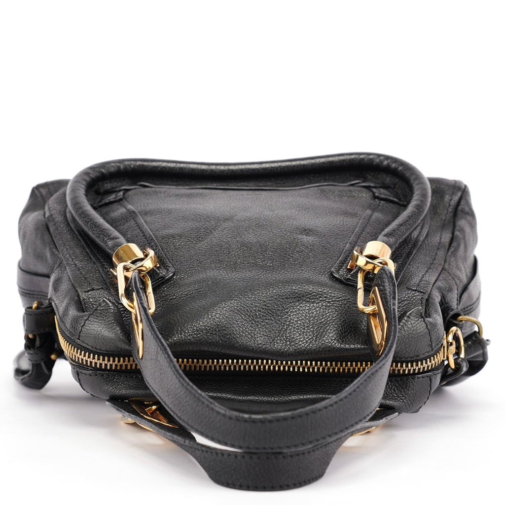 Black Leather Paraty 2-Way Shoulder Bag
