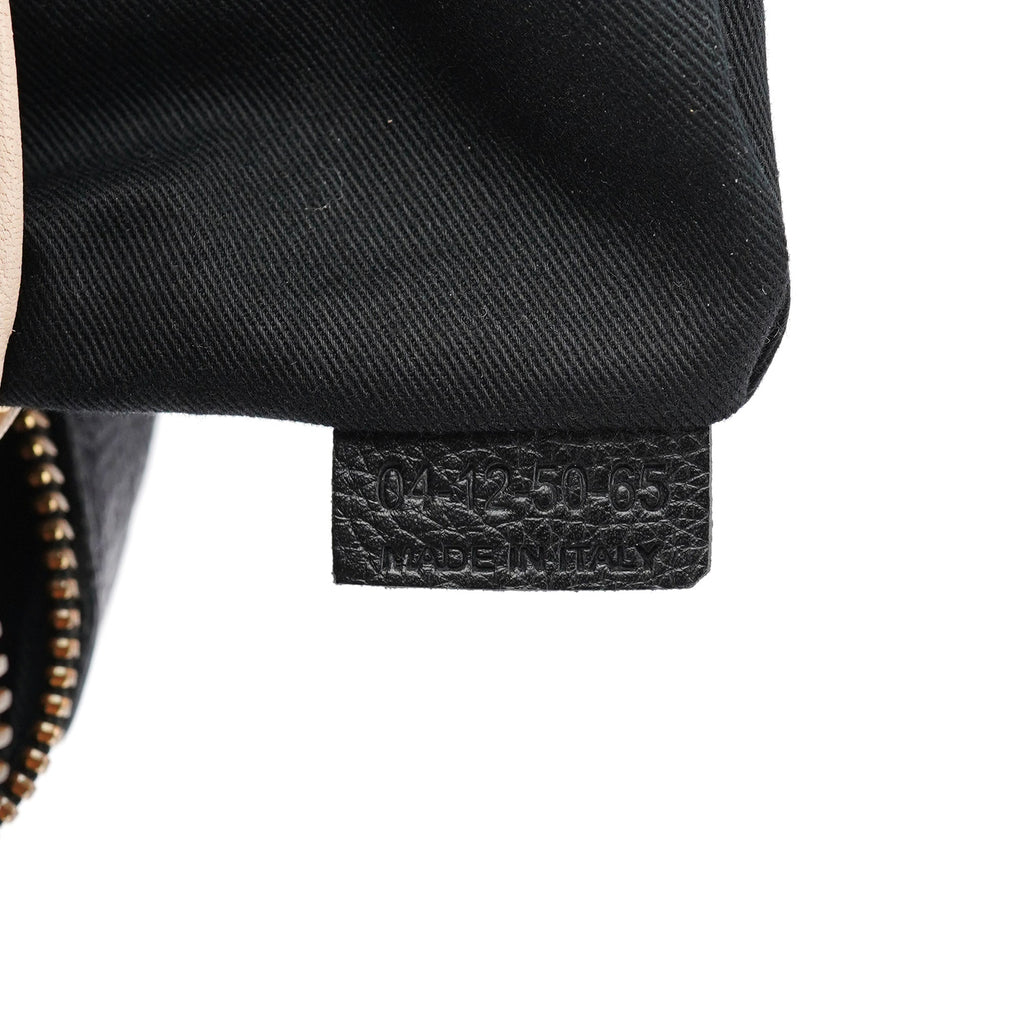 Black Leather Paraty 2-Way Shoulder Bag