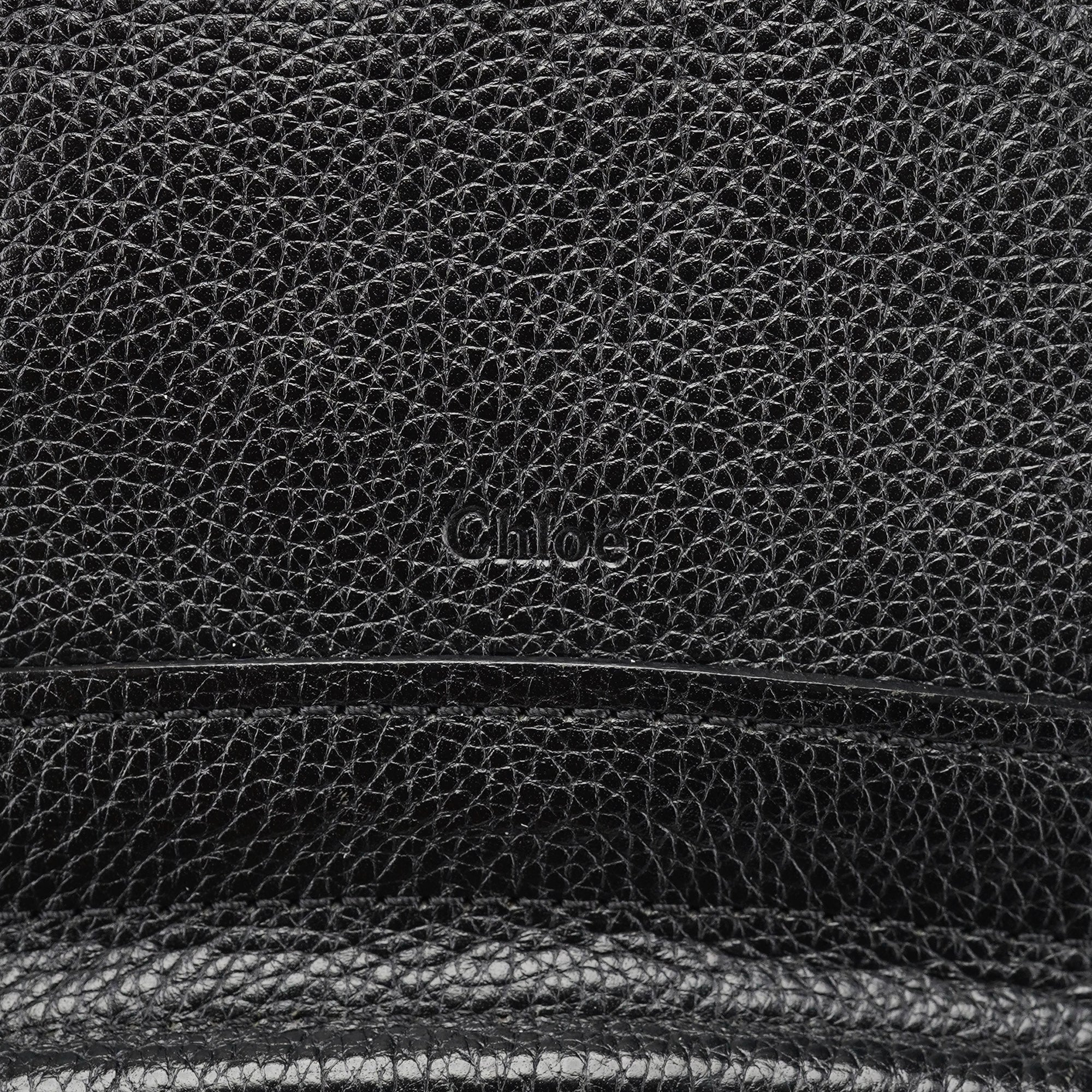 Black Leather Paraty 2-Way Shoulder Bag