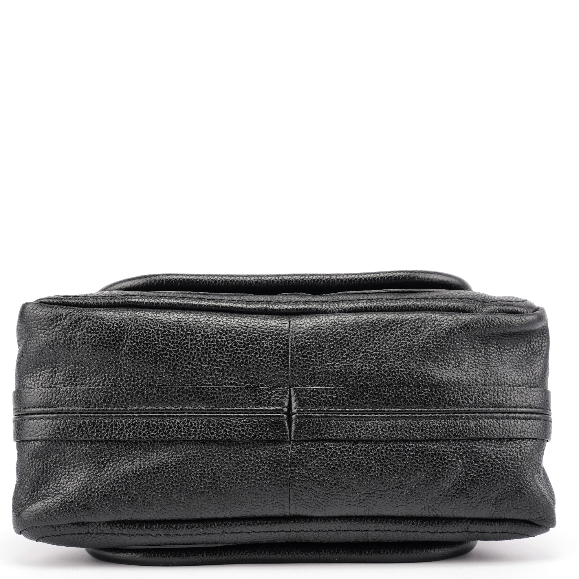 Black Leather Paraty 2-Way Shoulder Bag