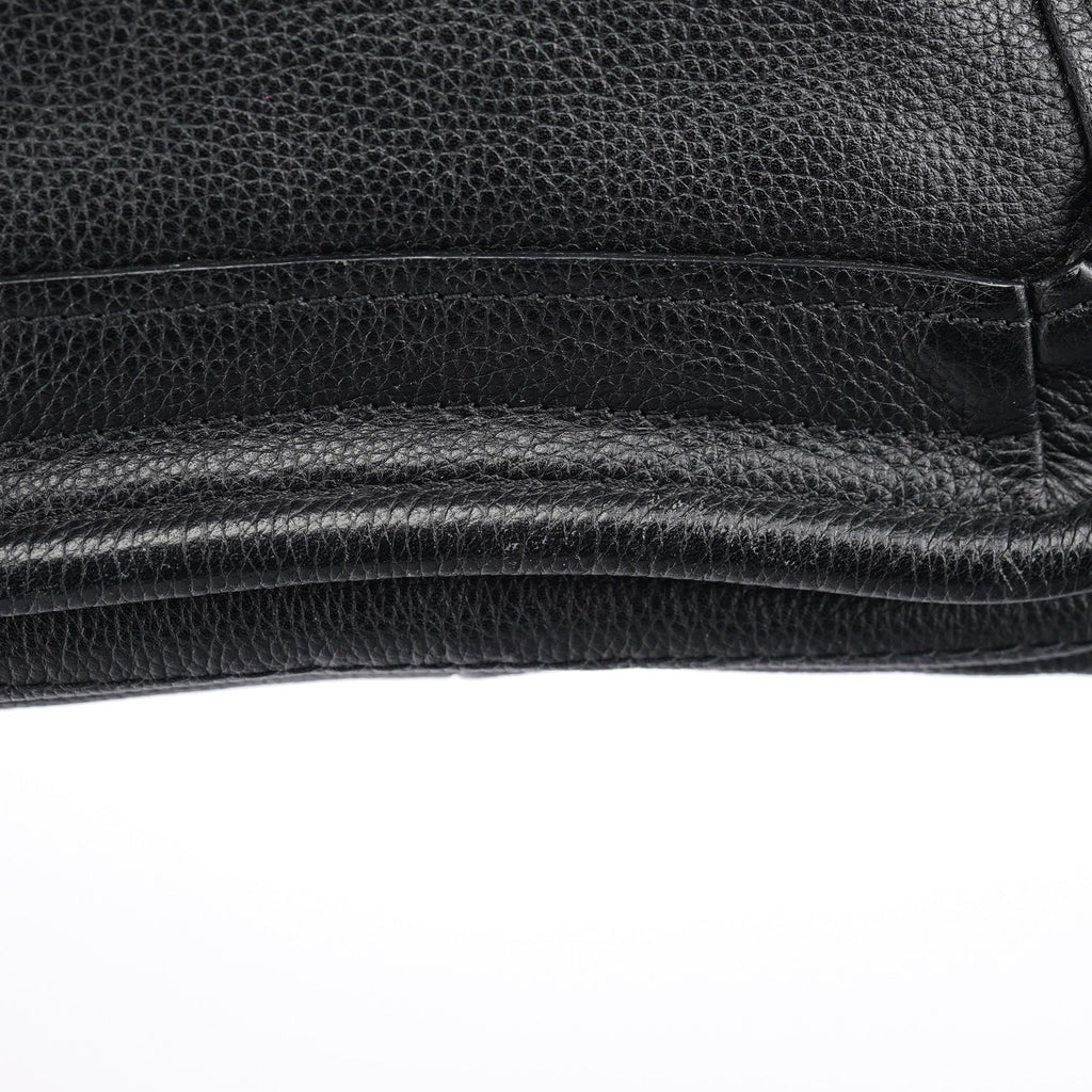 Black Leather Paraty 2-Way Shoulder Bag