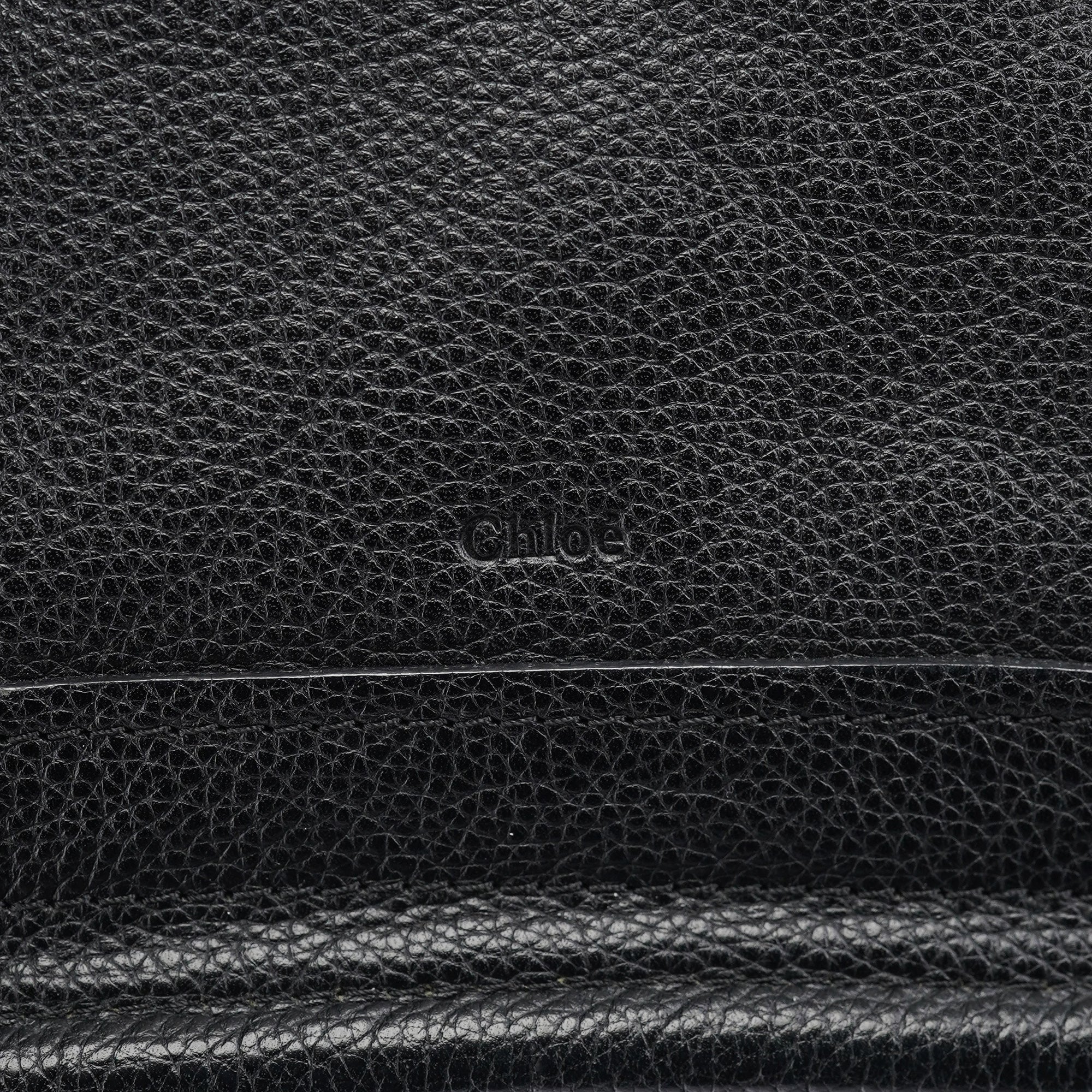 Black Leather Paraty 2-Way Shoulder Bag