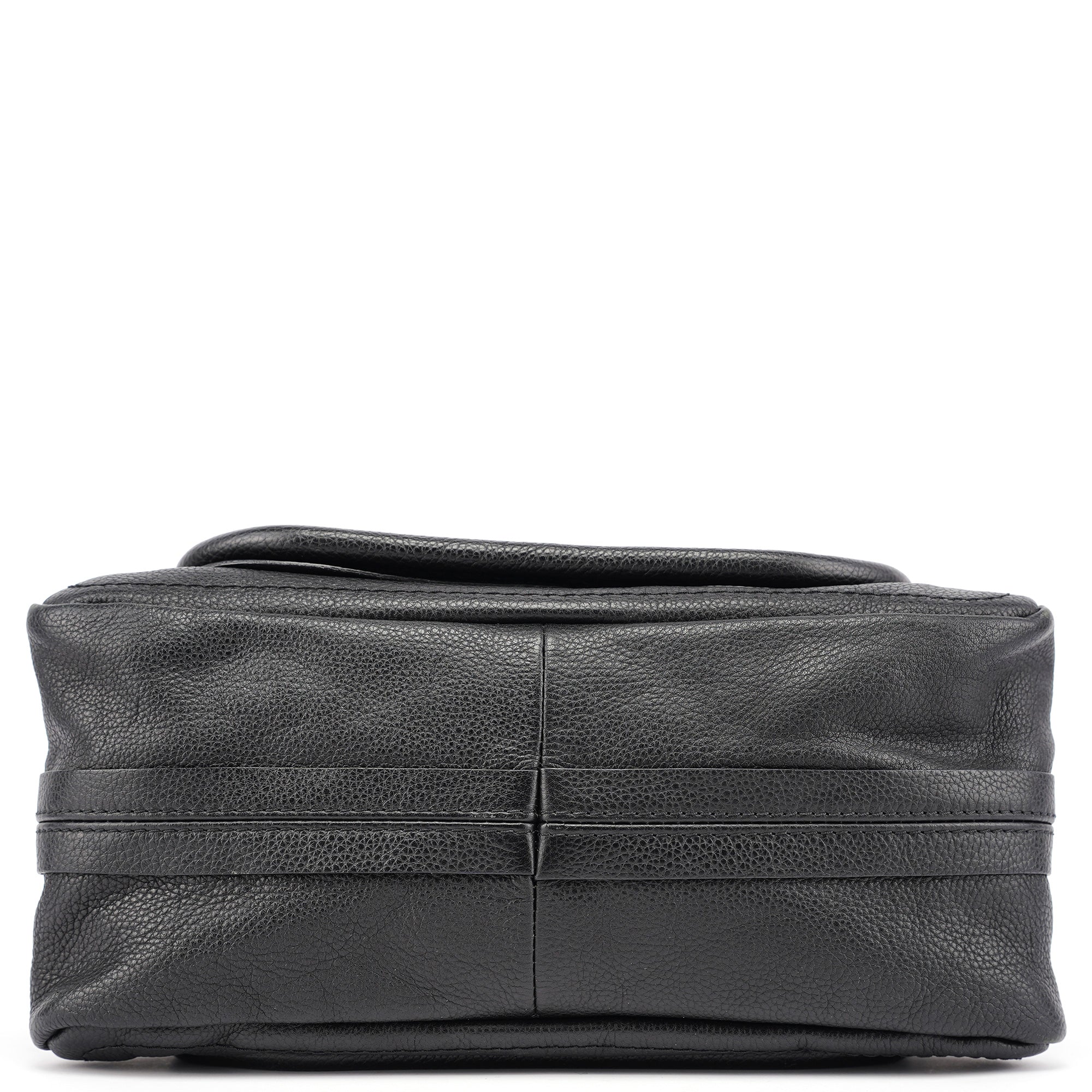Black Leather Paraty 2-Way Shoulder Bag