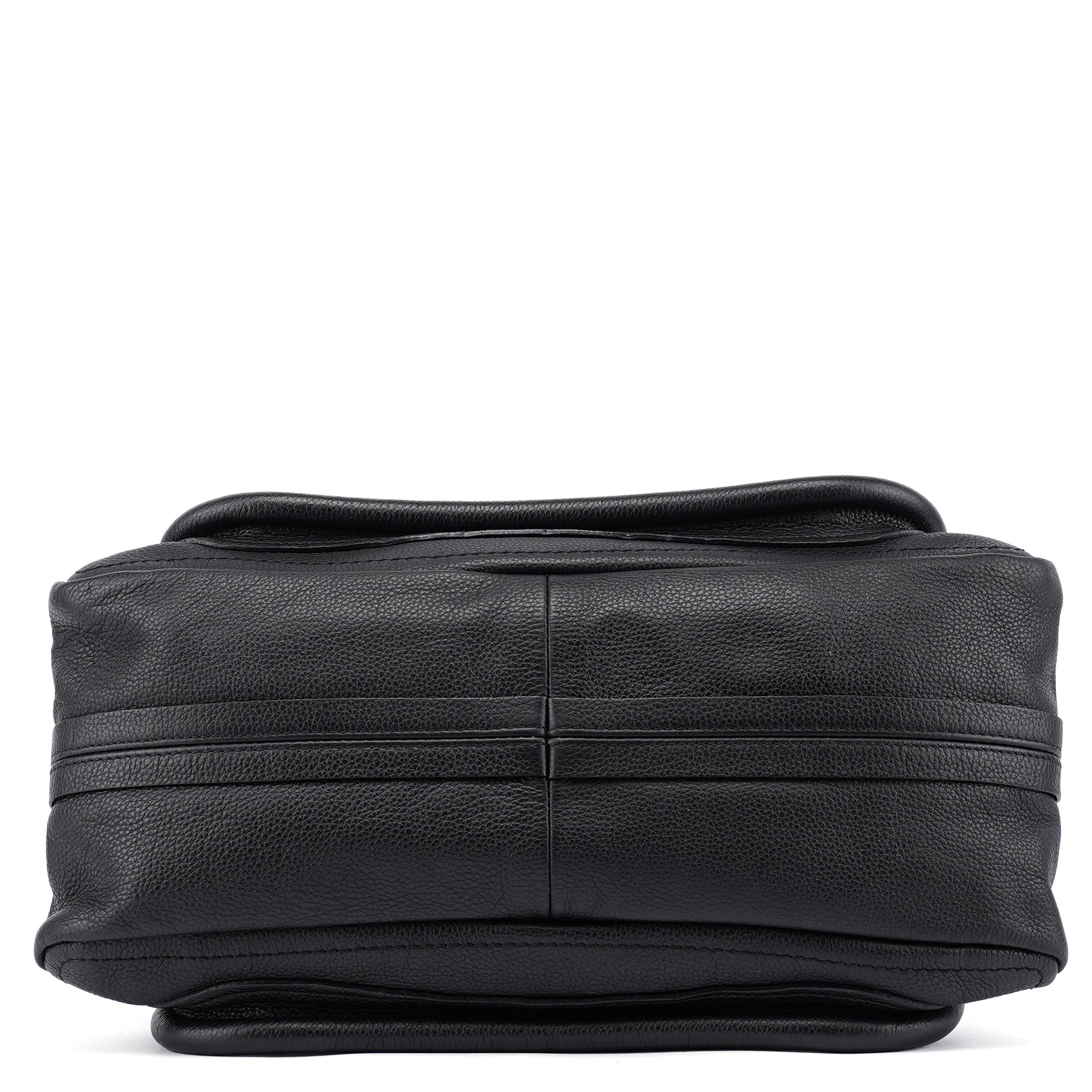 Black Leather Paraty 2-Way Shoulder Bag