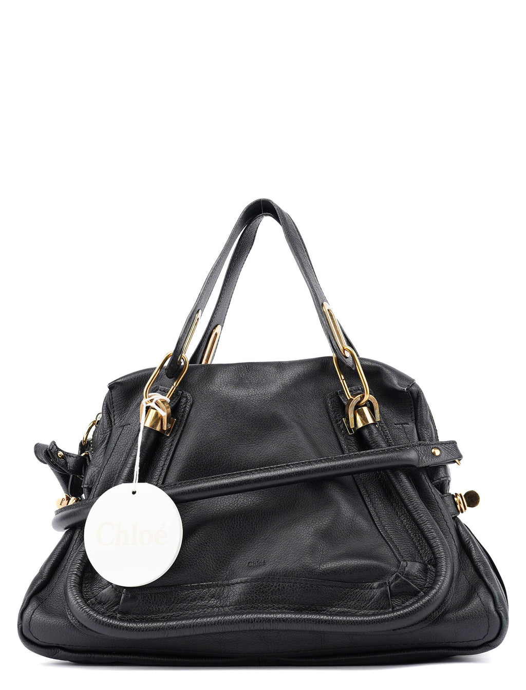 Black Leather Paraty 2-Way Shoulder Bag