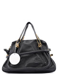 Black Leather Paraty 2-Way Shoulder Bag