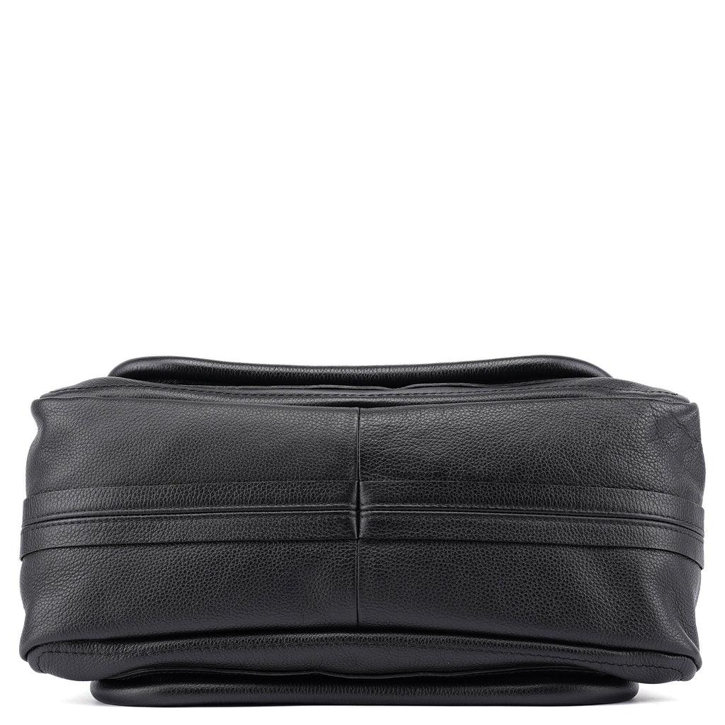 Black Leather Paraty 2-Way Shoulder Bag